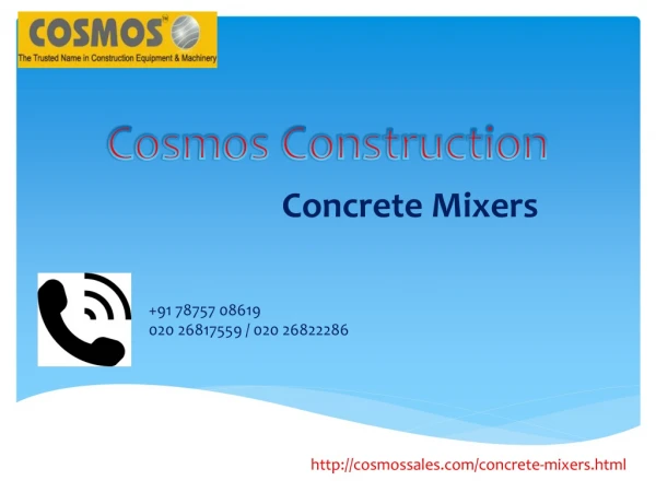 concrete mixers manufacturers in pune| concrete mixers in india