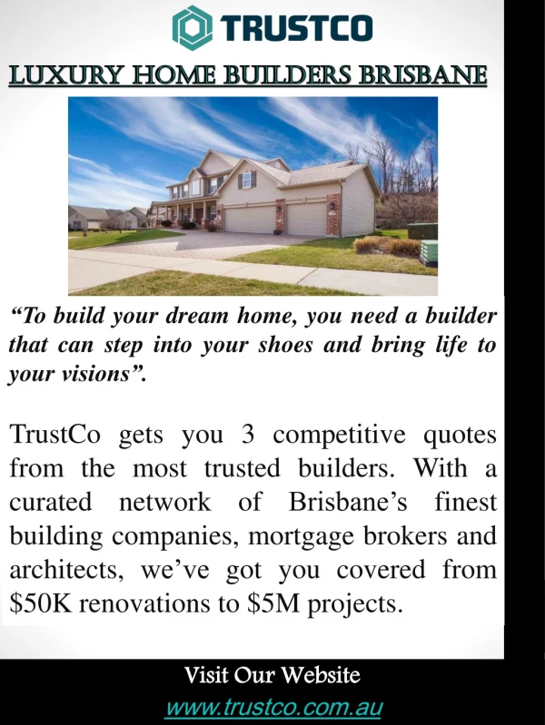 Luxury Home Builders Brisbane