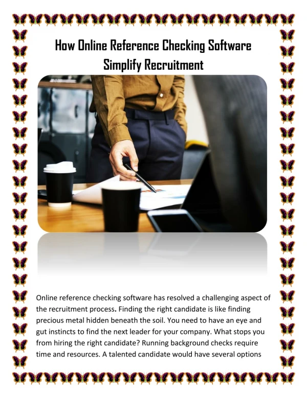 How Online Reference Checking Software Simplify Recruitment