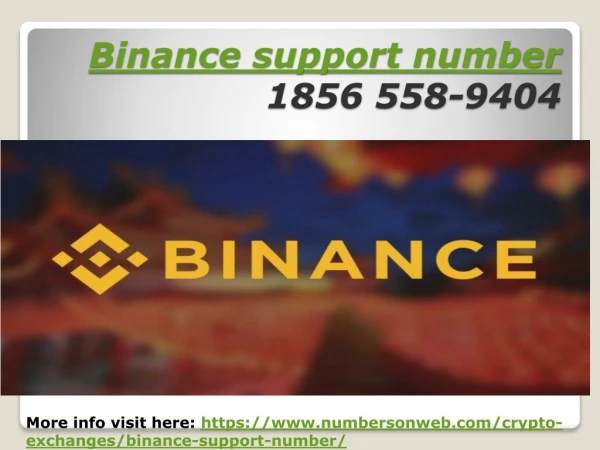 Binance support number