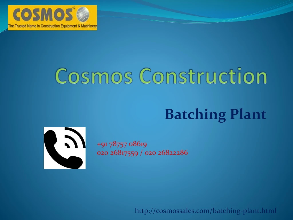 cosmos construction