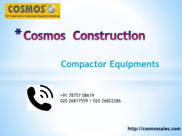 Compactor Equipments|Compactor Equipments manufacturers in pune