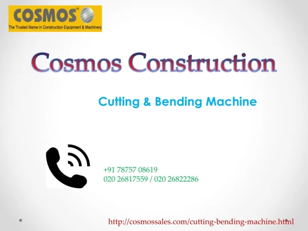 Cutting bending machine manufacturers in pune|Cutting bending machine suppliers in pune|Cosmos.