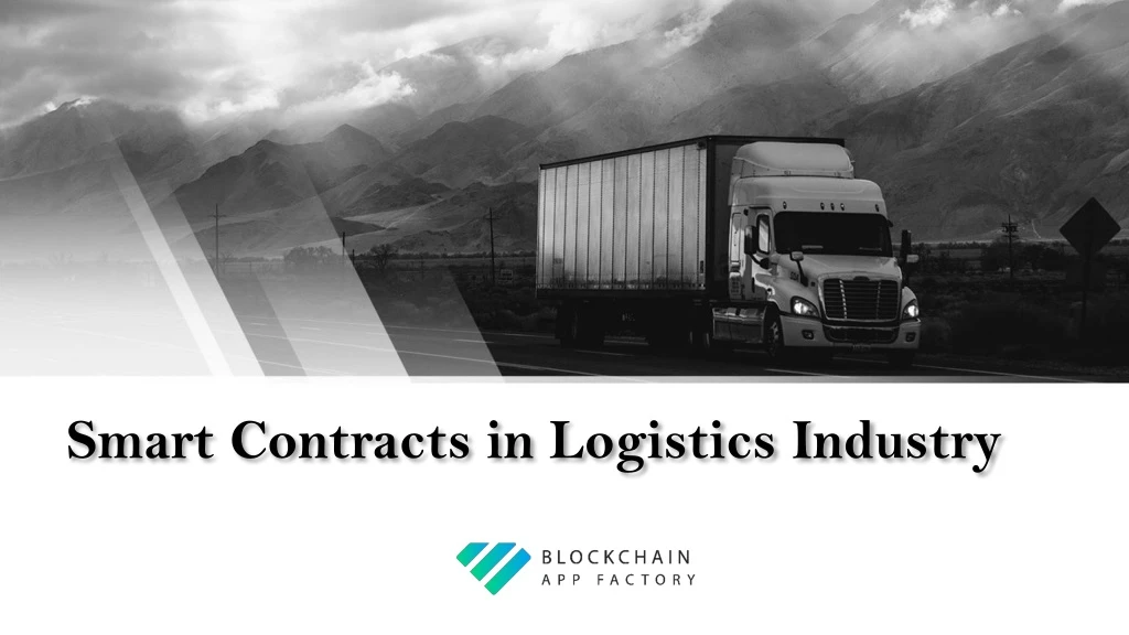 smart contracts in logistics industry