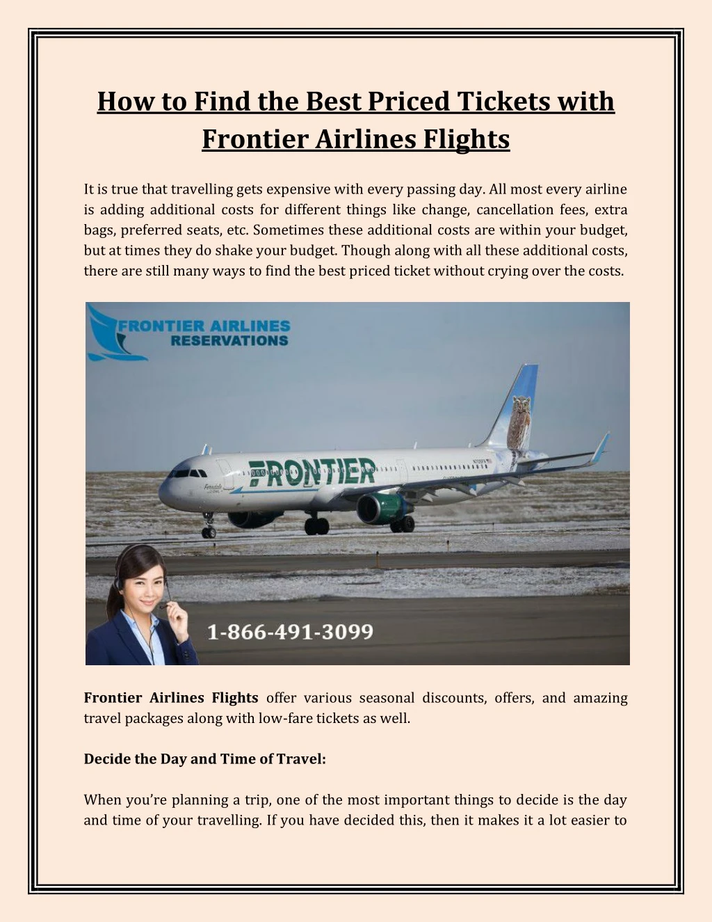 how to find the best priced tickets with frontier