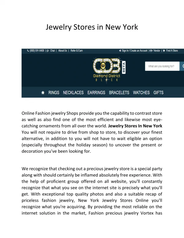Best Jewelry Stores in New York City