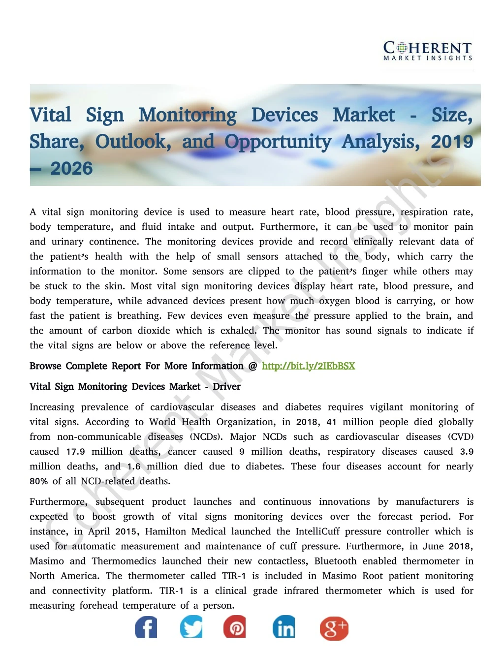 vital sign monitoring devices market size vital