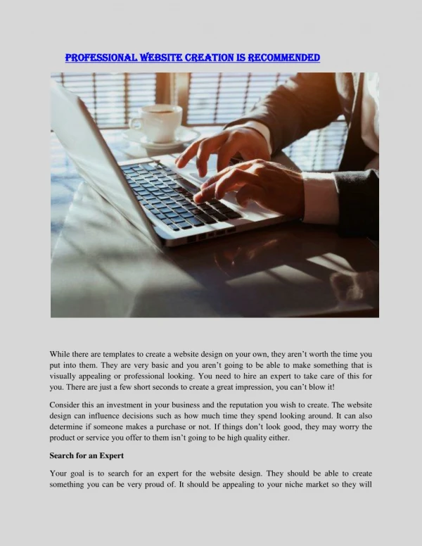 professional professional website