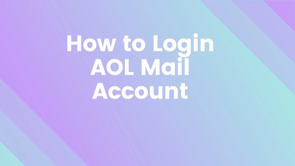 how to login aol mail account