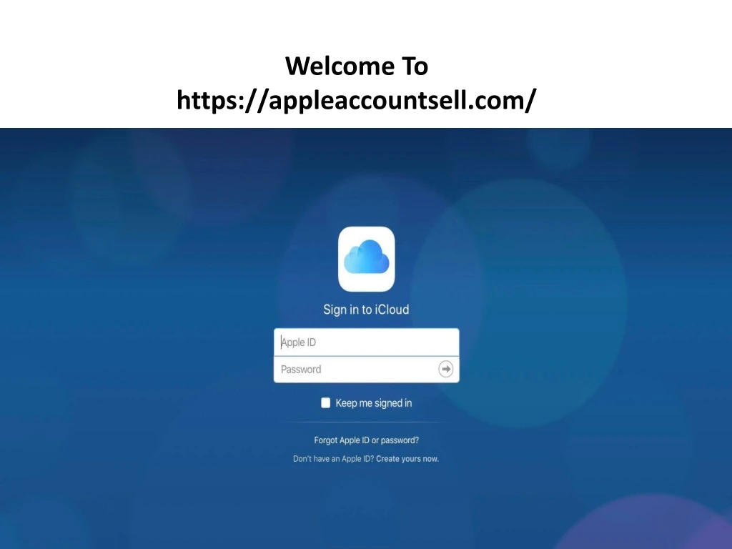 welcome to https appleaccountsell com