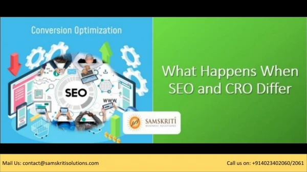 What happens when seo and cro differ