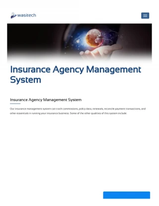 Insurance Agency Management System - slide 1