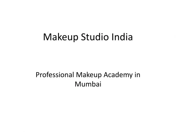 Best Makeup Academy in Mumbai
