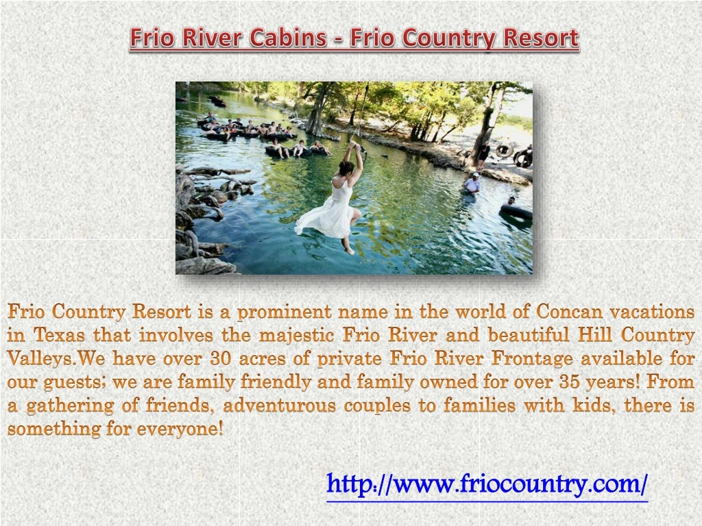 frio river cabins frio country resort