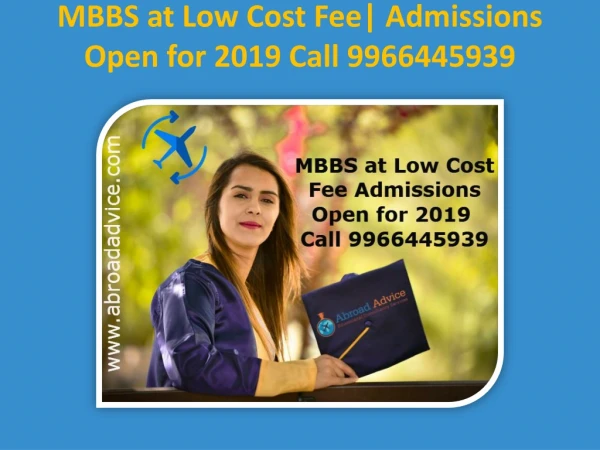 MBBS at Low Cost Fee| Admissions Open for 2019 Call 9966445939