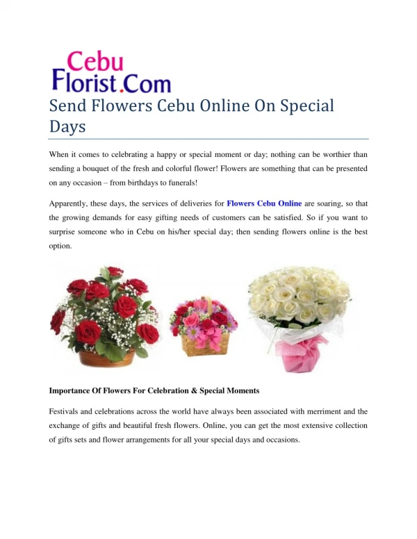 flowers cebu online