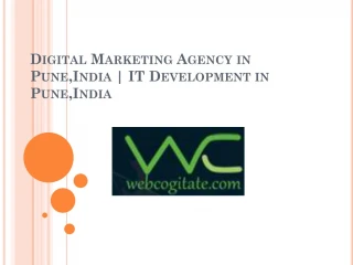 Digital Marketing Agency in Pune,India