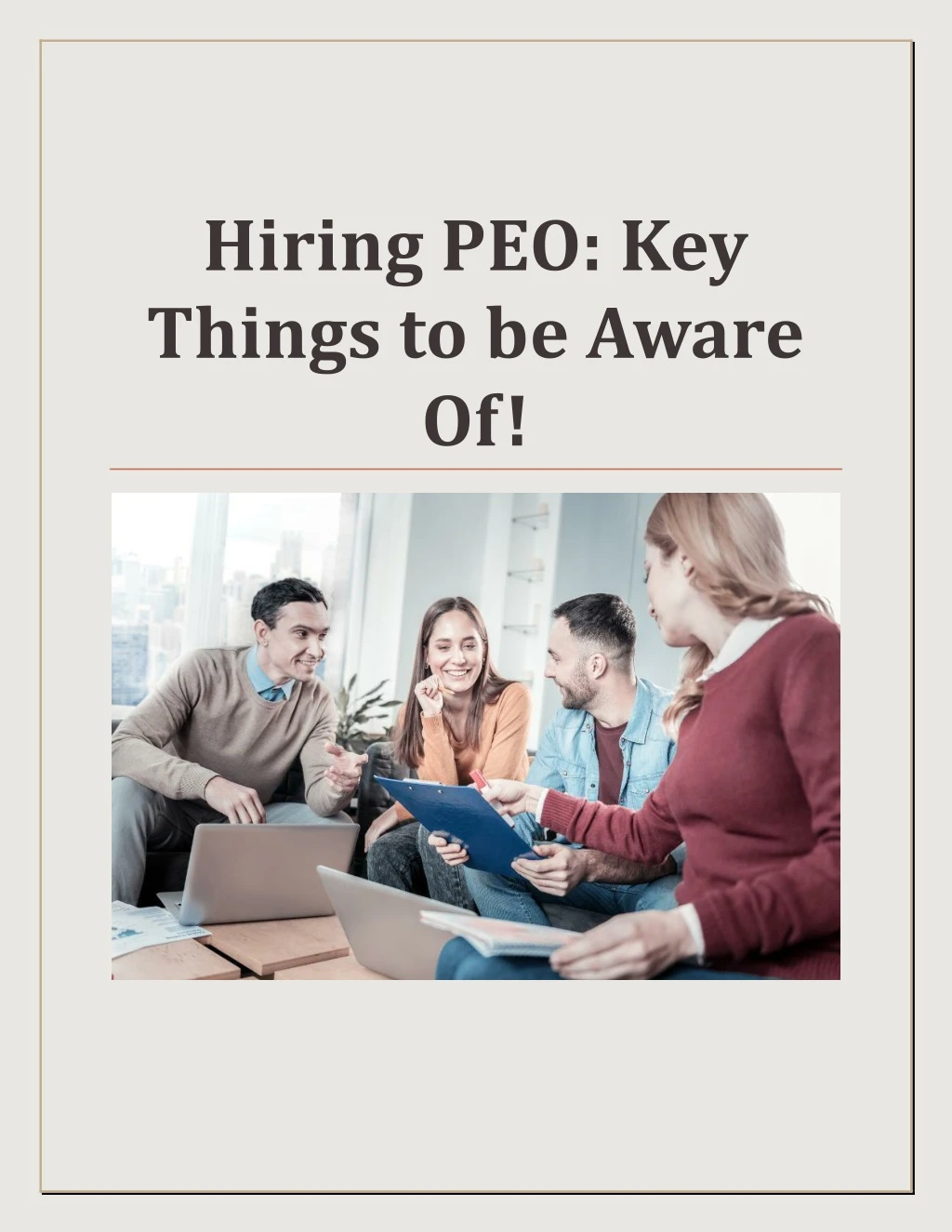hiring peo key things to be aware of