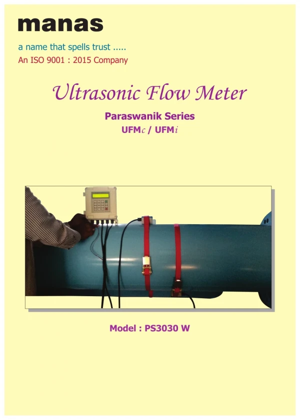 Clamp-on & Insertion type Ultrasonic Flow Meters