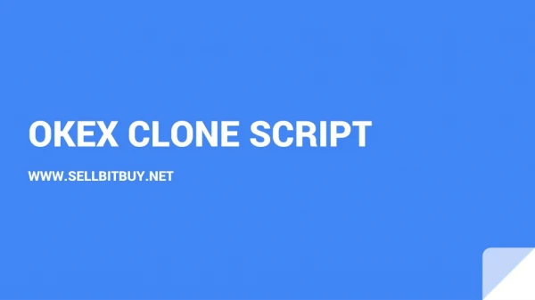 Okex clone script -To start the crypto exchange business