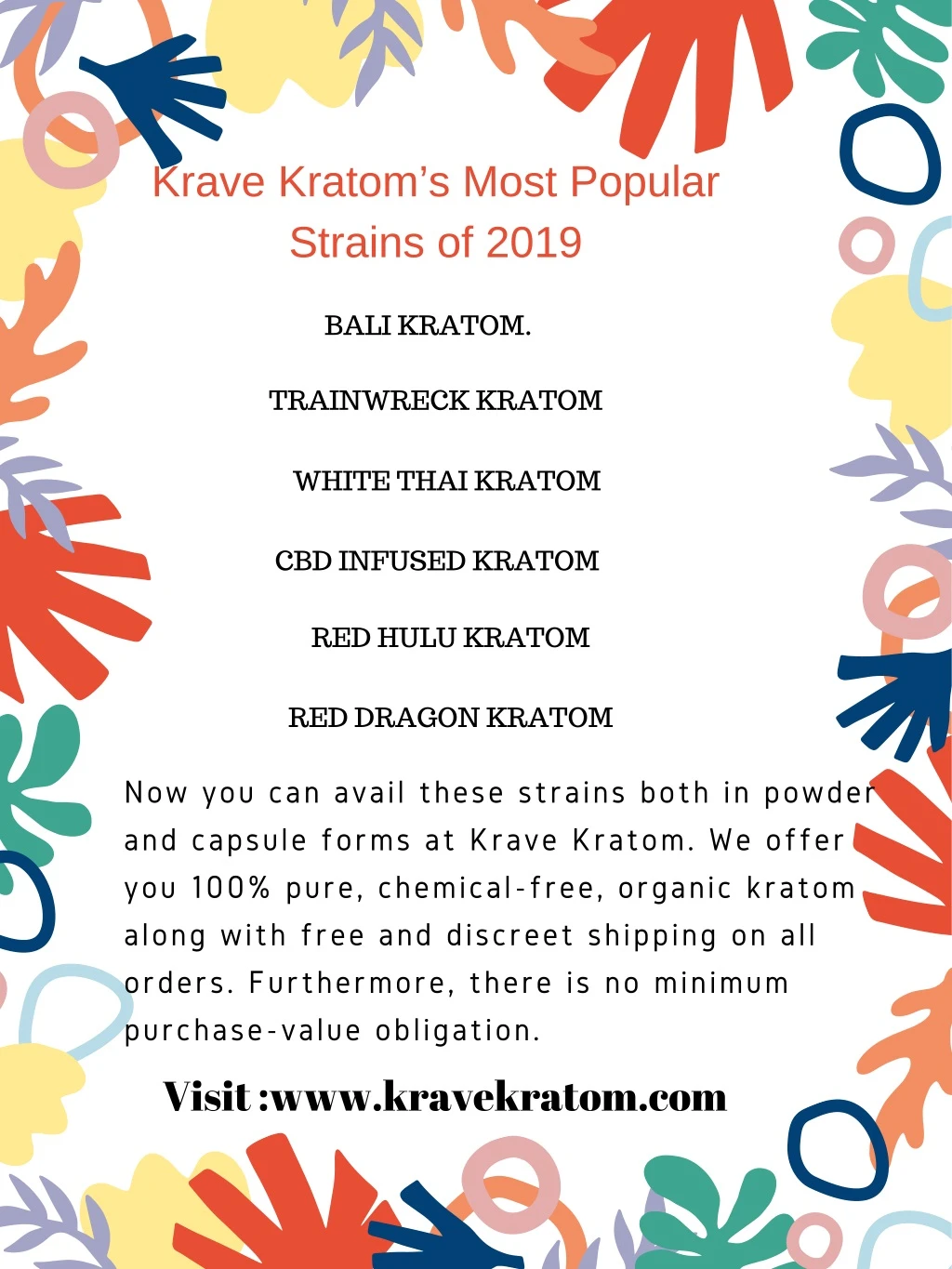 krave kratom s most popular strains of 2019