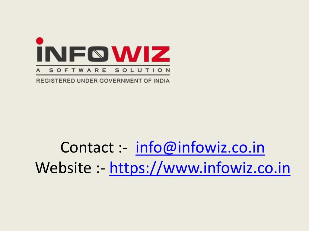 contact info@infowiz co in website https www infowiz co in