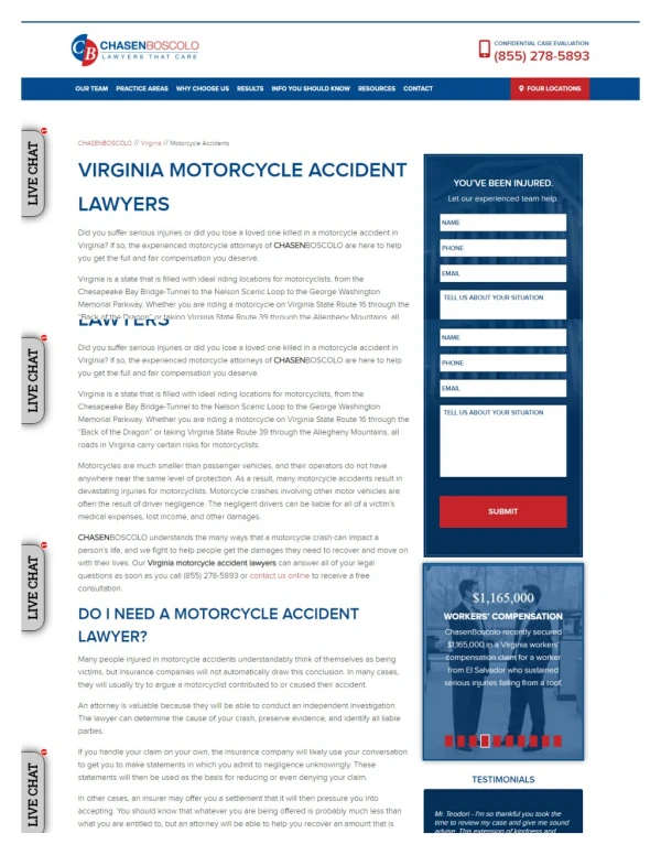 Motorcycle Accident Lawyer Virginia