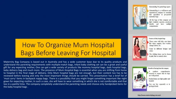 How To Organize Mum Hospital Bags Before Leaving For Hospital
