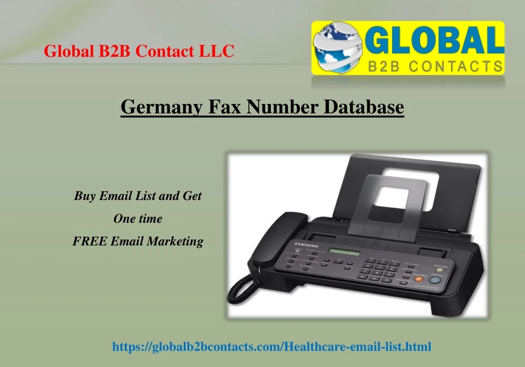 germany fax number database