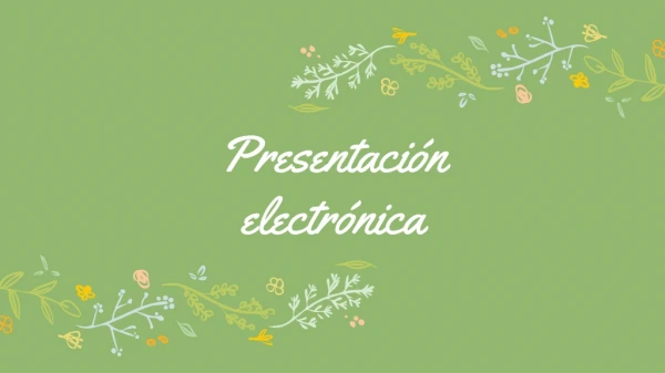 Presentación electrónica