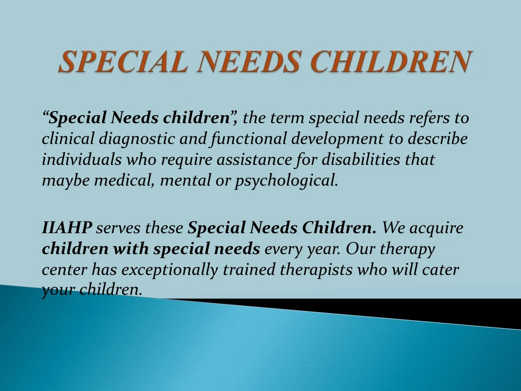 special needs children