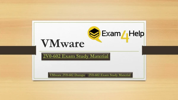 Download Valid VMware 2V0-602 Question Answers - VMware 2V0-602 Exam Dumps
