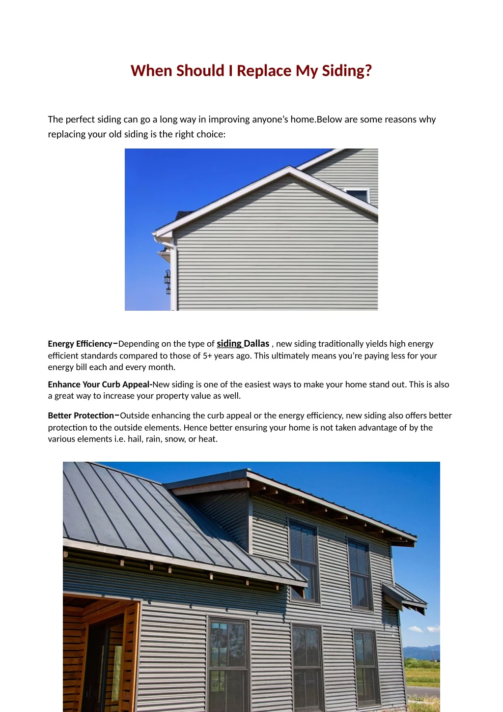when should i replace my siding