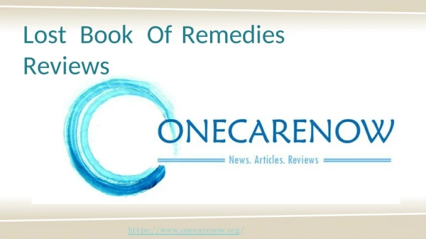 Lost Book Of Remedies Reviews