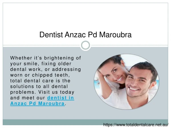 Dentist Anzac Pd Maroubra