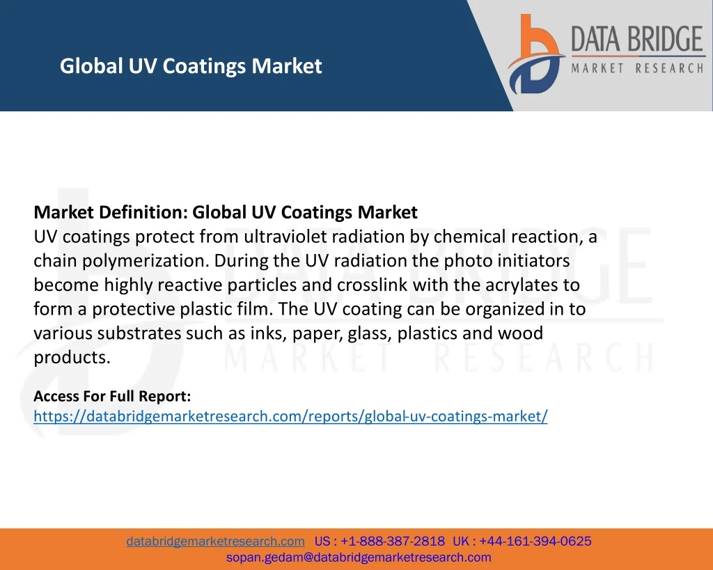 global uv coatings market