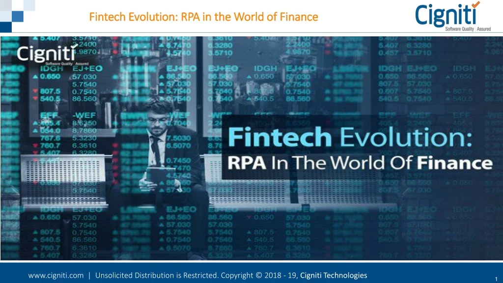 fintech evolution rpa in the world of finance