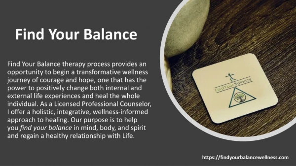 Healthy Mind Body and Spirit - https://findyourbalancewellness.com