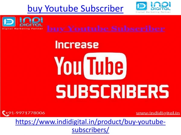 How to buy Youtube Subscriber