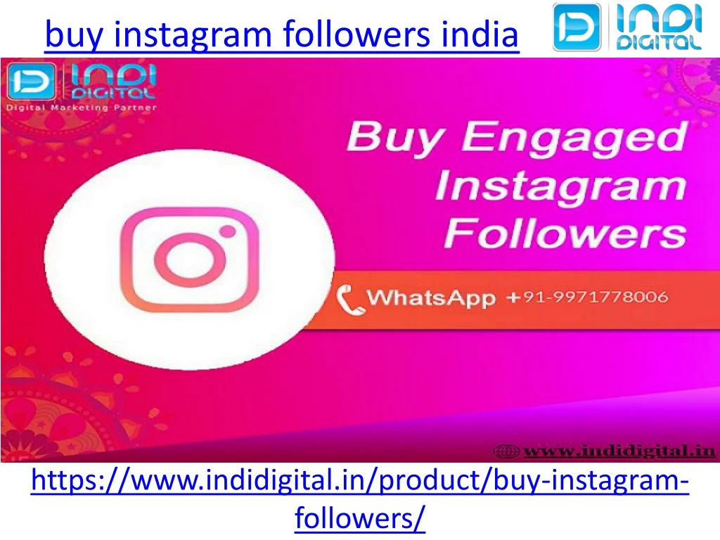 buy instagram followers india