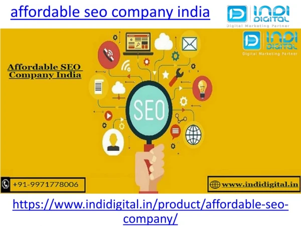 Which is the best affordable seo company in India