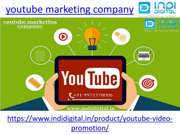 Which is best youtube marketing company in India