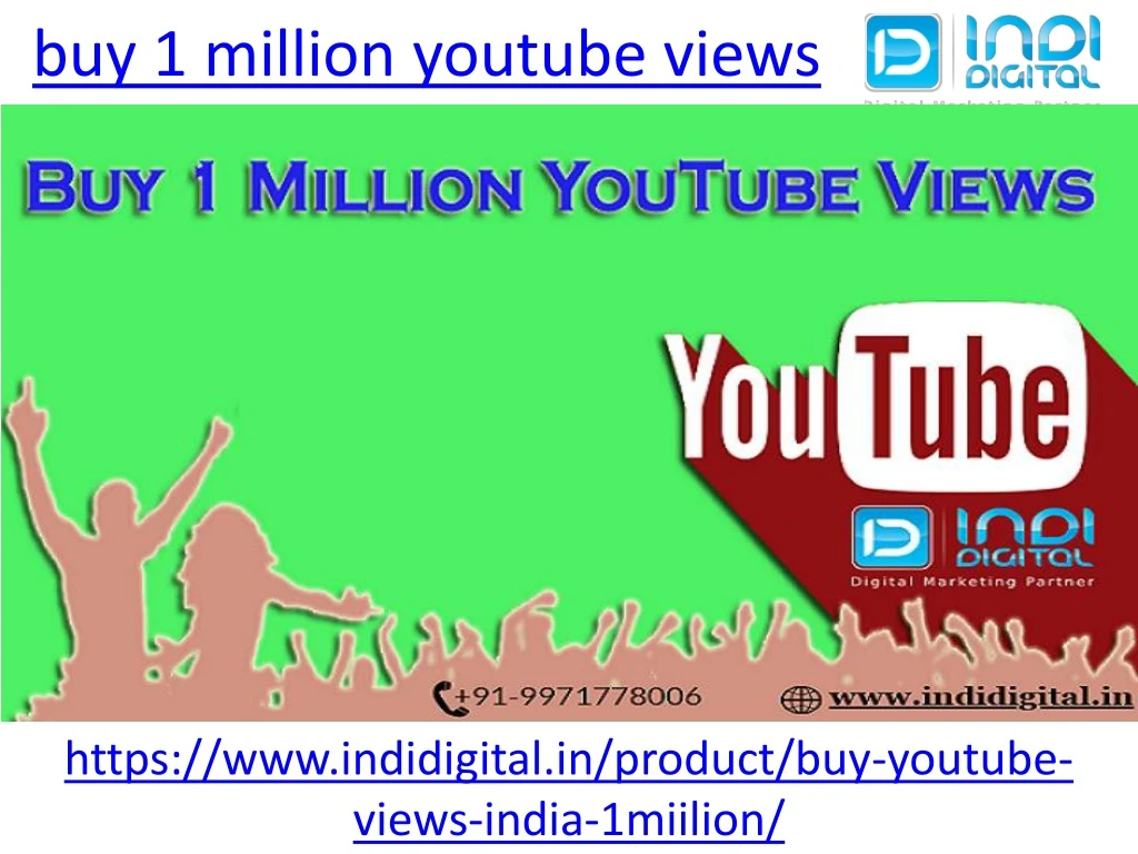 buy 1 million youtube views