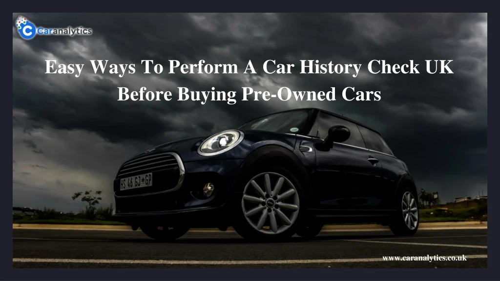 easy ways to perform a car history check