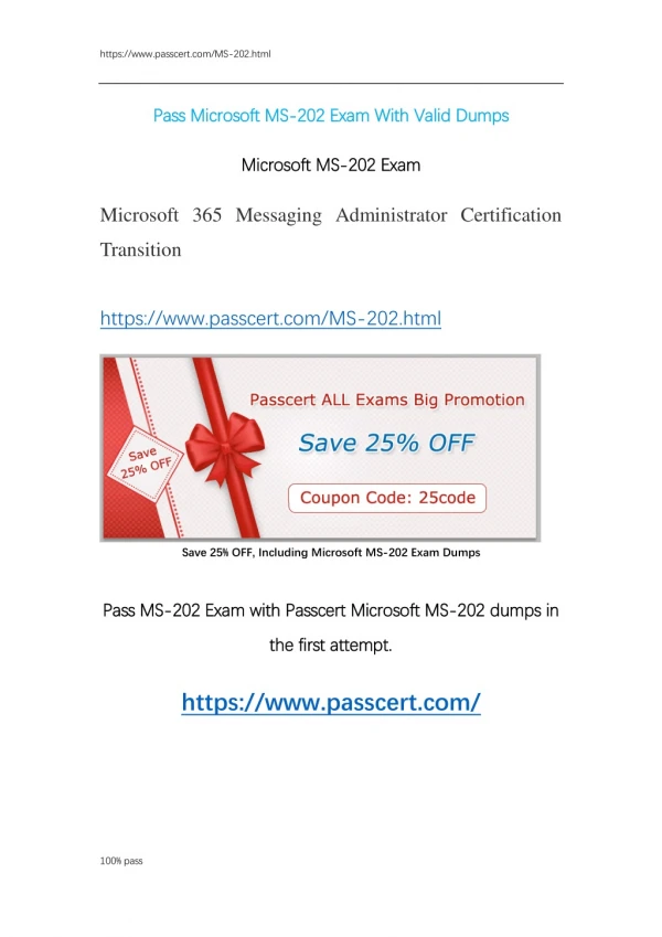 Microsoft MS-202 Exam practice test