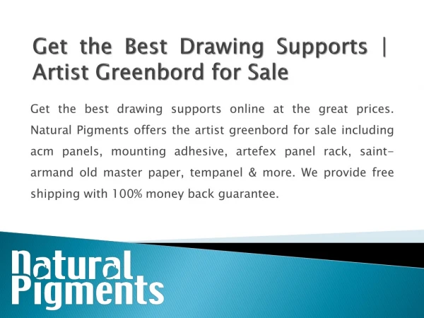 Get the Best Drawing Supports | Artist Greenbord for Sale