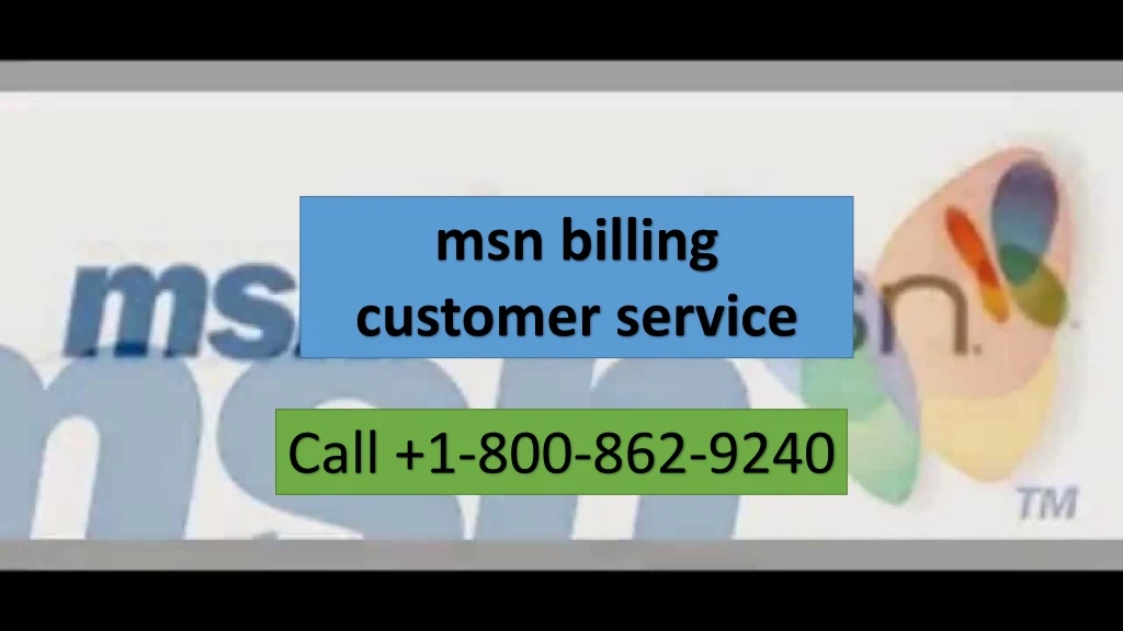 msn billing customer service