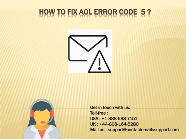 How to fix AOL Error Code 5