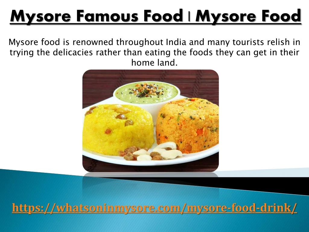 mysore famous food mysore food