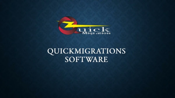 QuickMigrations for OST to PST